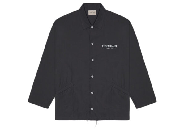 FEAR-OF-GOD-ESSENTIALS-Coach-Jacket-Dark-Slate-Stretch-Limo-Black copy
