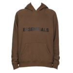 FEAR OF GOD ESSENTIALS x SSENSE Pullover Hoodie Applique Logo Rain Drum