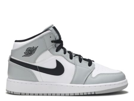 AIR JORDAN 1 MID GS 'LIGHT SMOKE GREY'