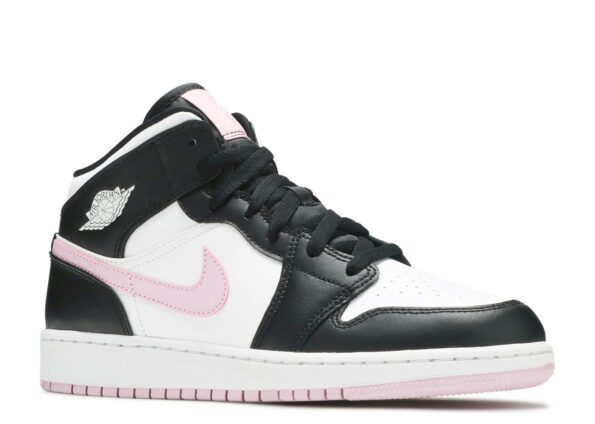 AIR JORDAN 1 MID GS ‘WHITE LIGHT ARCTIC PINK’ 2